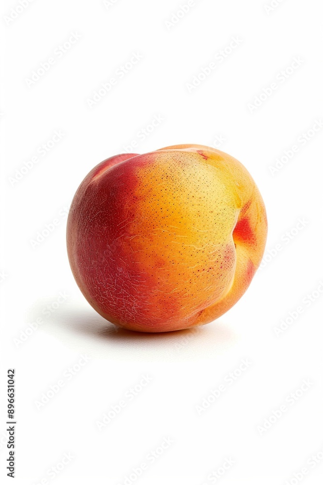 Mystic photo of Yellow Peach, isolated on white background Mystic photo of Yellow Peach, isolated on white background