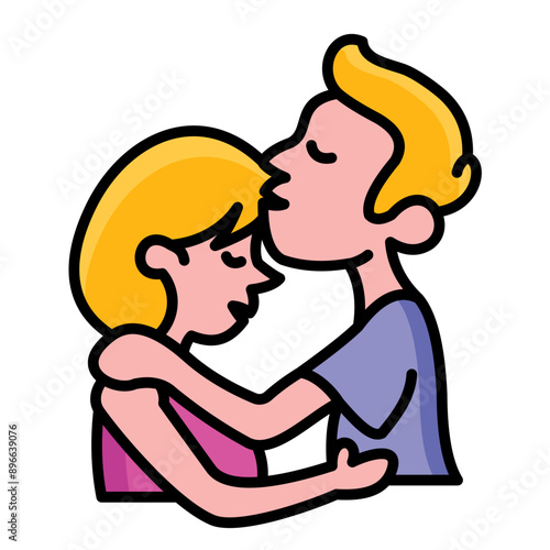 Forehead Kisses Icon