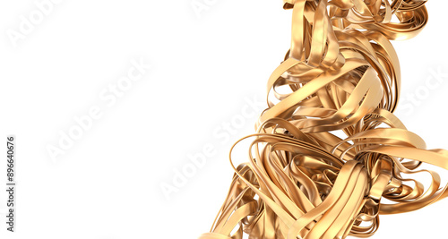 Shiny yellow leaf gold foil...