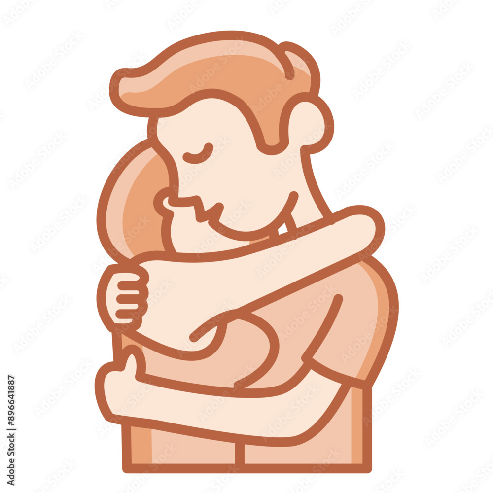 Fototapeta premium Cuddling Icon