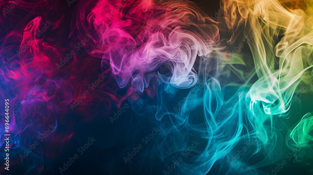 Obraz premium colorful smoke background