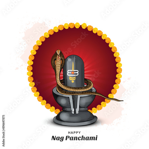 Happy naag panchami indian festival background