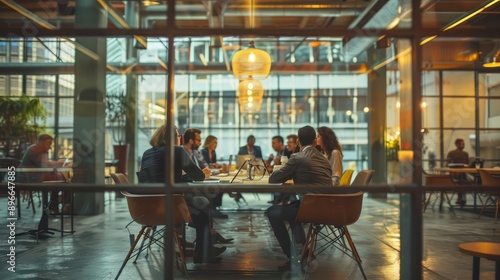 In a small meeting room, the team is having a meeting to solve issues from a past project. Everyone looks stressed and pressured. 