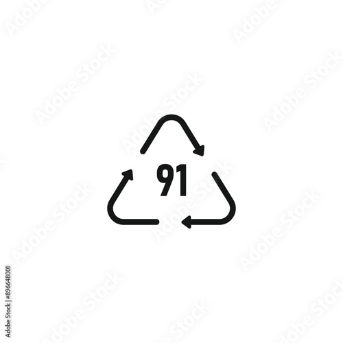 C LDPE plastic symbol icon vector. EPS 10 editable vector