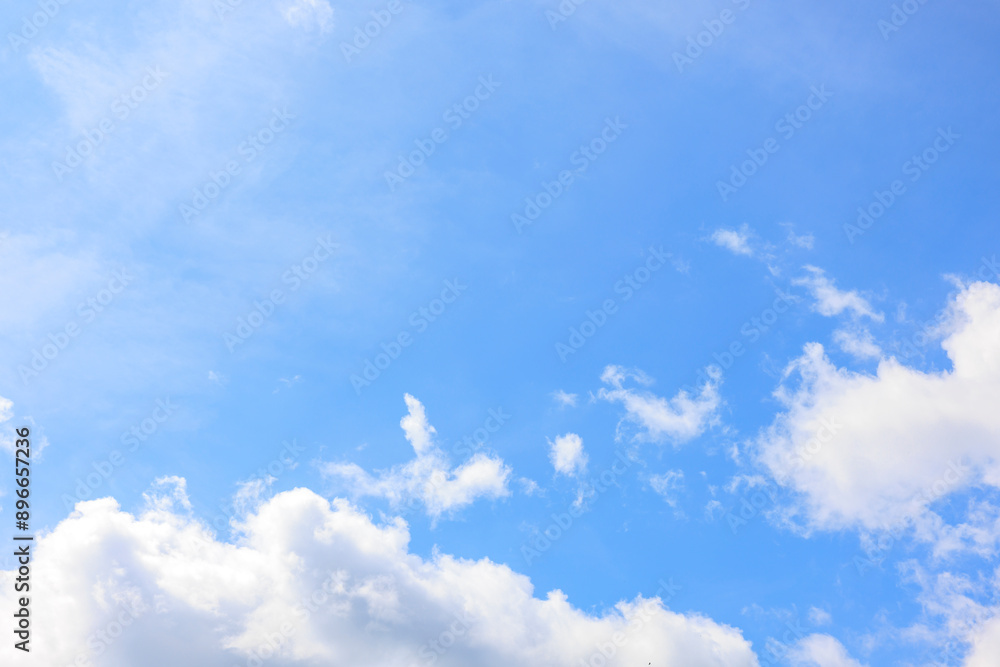 夏の青空と雲 夏の青空と雲