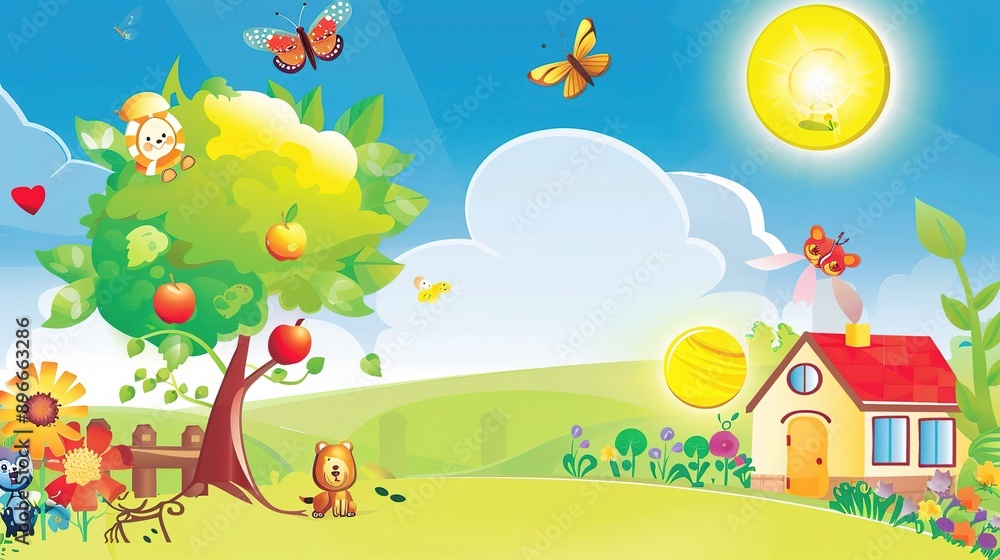 Colorful Pre-school Poster Background: Inspiring Learning and Play for Young Minds Colorful Pre-school Poster Background: Inspiring Learning and Play for Young Minds