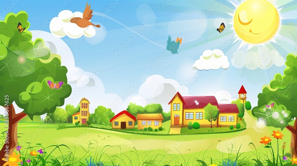 Colorful Pre-school Poster Background: Inspiring Learning and Play for Young Minds Colorful Pre-school Poster Background: Inspiring Learning and Play for Young Minds
