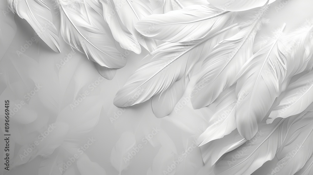 Minimalist White Background with Soft Geometric Shapes for Design Inspiration Minimalist White Background with Soft Geometric Shapes for Design Inspiration
