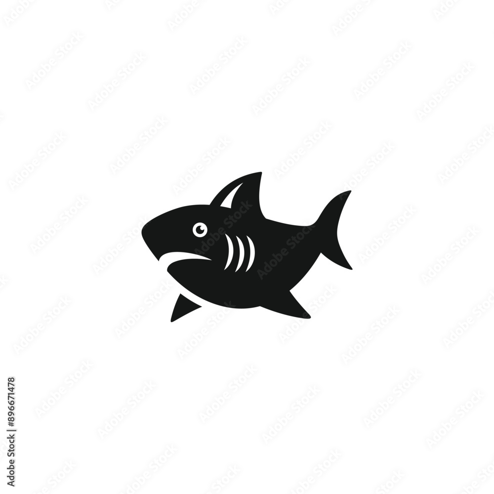 Obraz premium Shark icon vector. EPS 10 editable vector