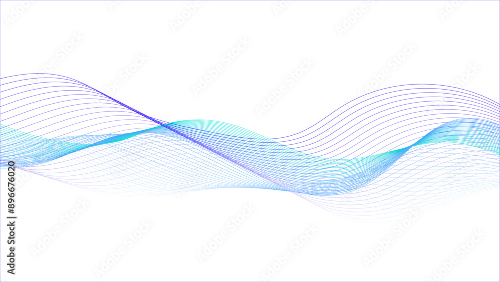 Modern abstract glowing wave vector wave lines flowing dynamic colorful blue purple isolated on white background. Modern abstract glowing wave vector wave lines flowing dynamic colorful blue purple isolated on white background.