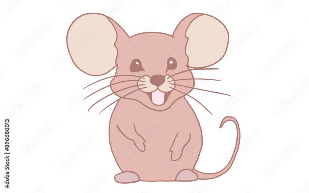 cute mouse silhouette vector illustration cute mouse silhouette vector illustration