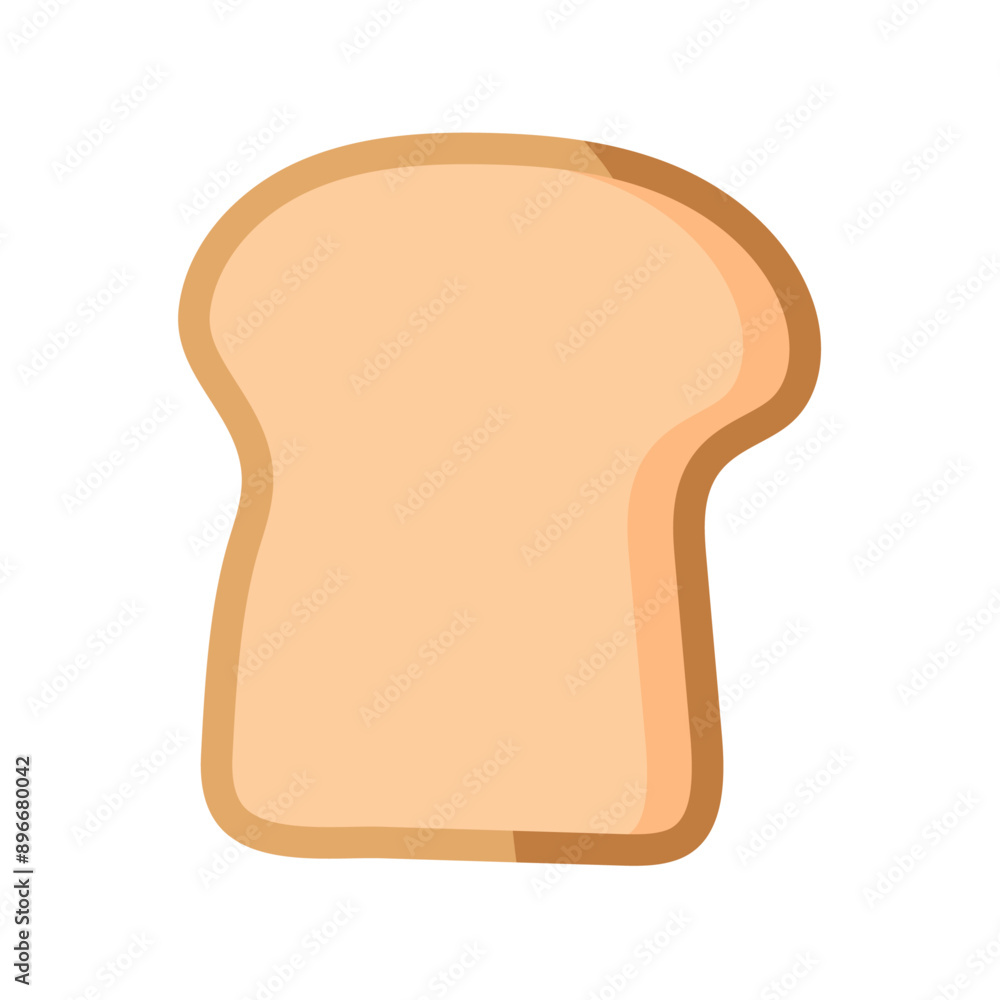 Sliced toast bread illustration isolated on white background Sliced toast bread illustration isolated on white background