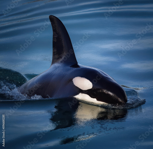 whale swimming in the water