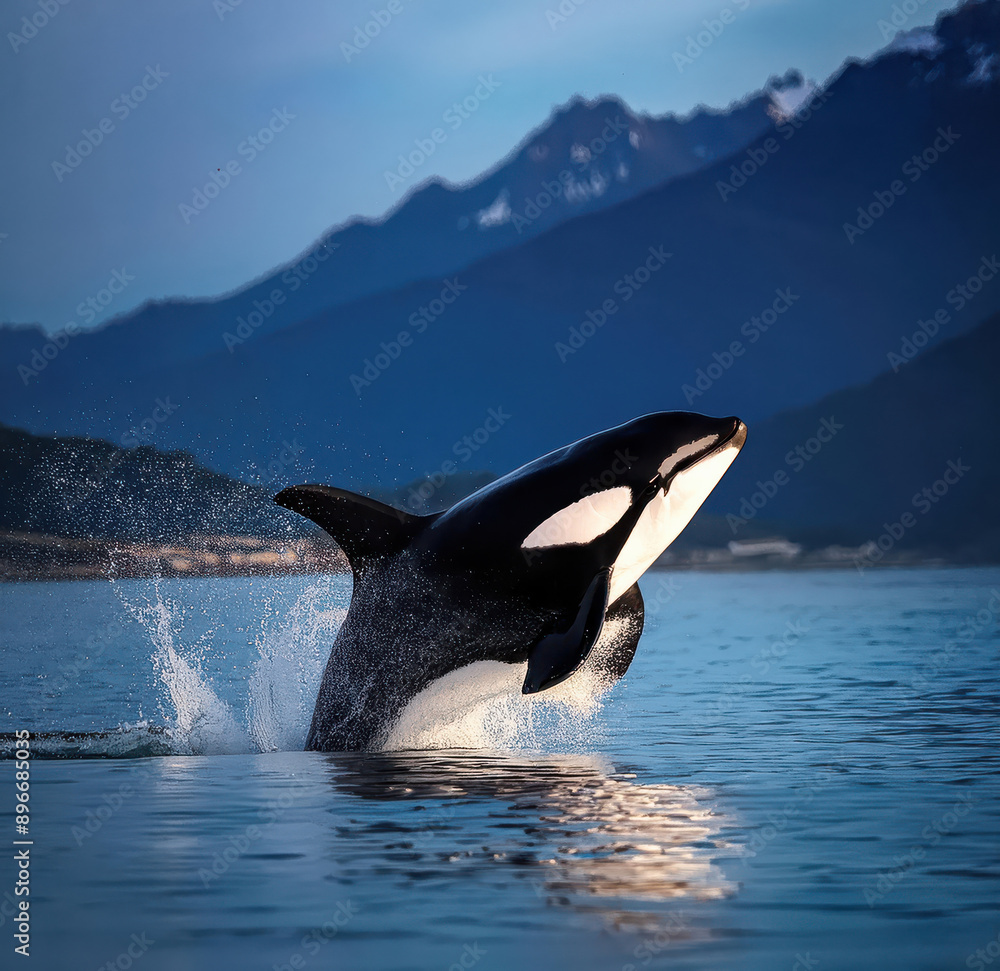 Obraz premium orca in the water