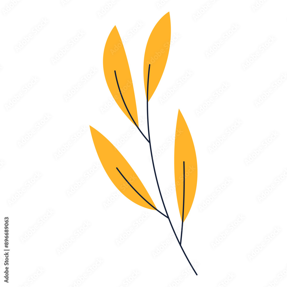 Hand drawn autumn leave illustration isolated on a white background Hand drawn autumn leave illustration isolated on a white background