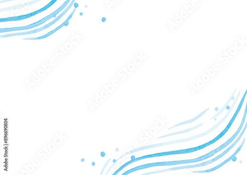 流水　背景イラスト