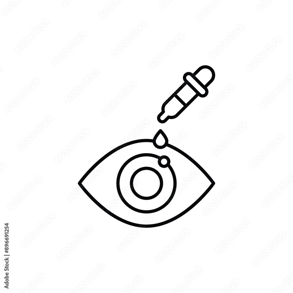 Fototapeta premium Optometrist icon design with white background stock illustration
