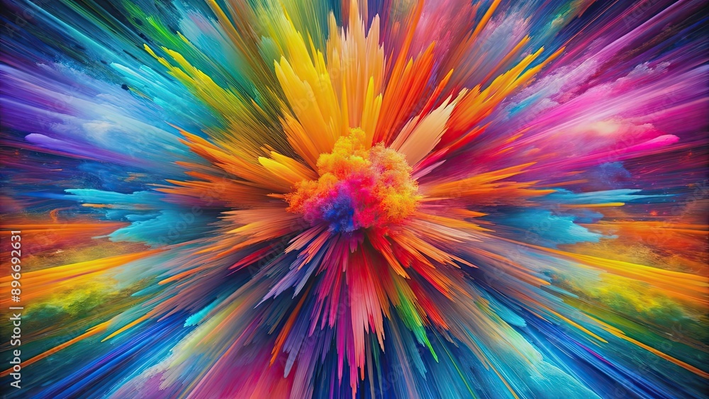 Abstract explosion of vivid color , vibrant, dynamic, burst, abstract, colorful, explosion, bright, artistic, rainbow Abstract explosion of vivid color , vibrant, dynamic, burst, abstract, colorful, explosion, bright, artistic, rainbow
