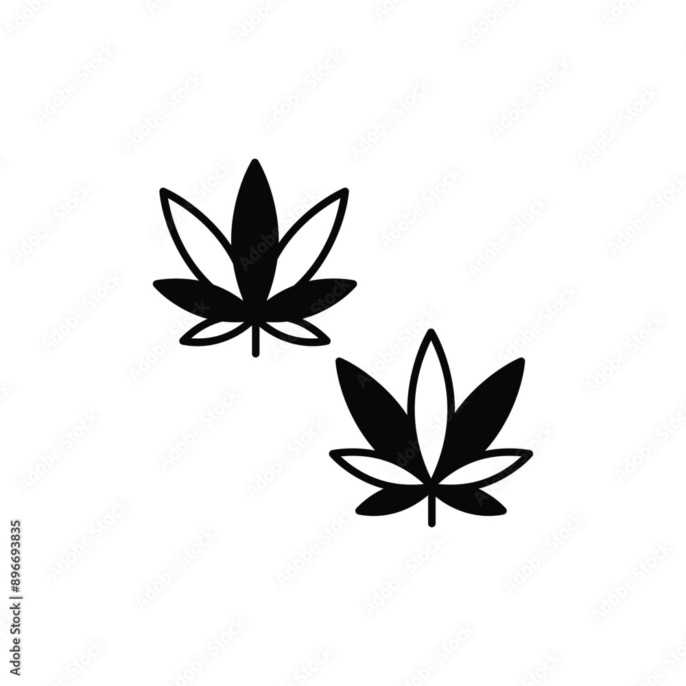 Cannabis icon design with white background stock illustration Cannabis icon design with white background stock illustration