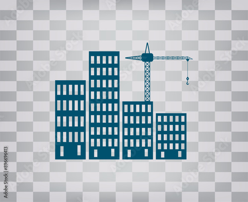 Vector icon on gray background with gradient