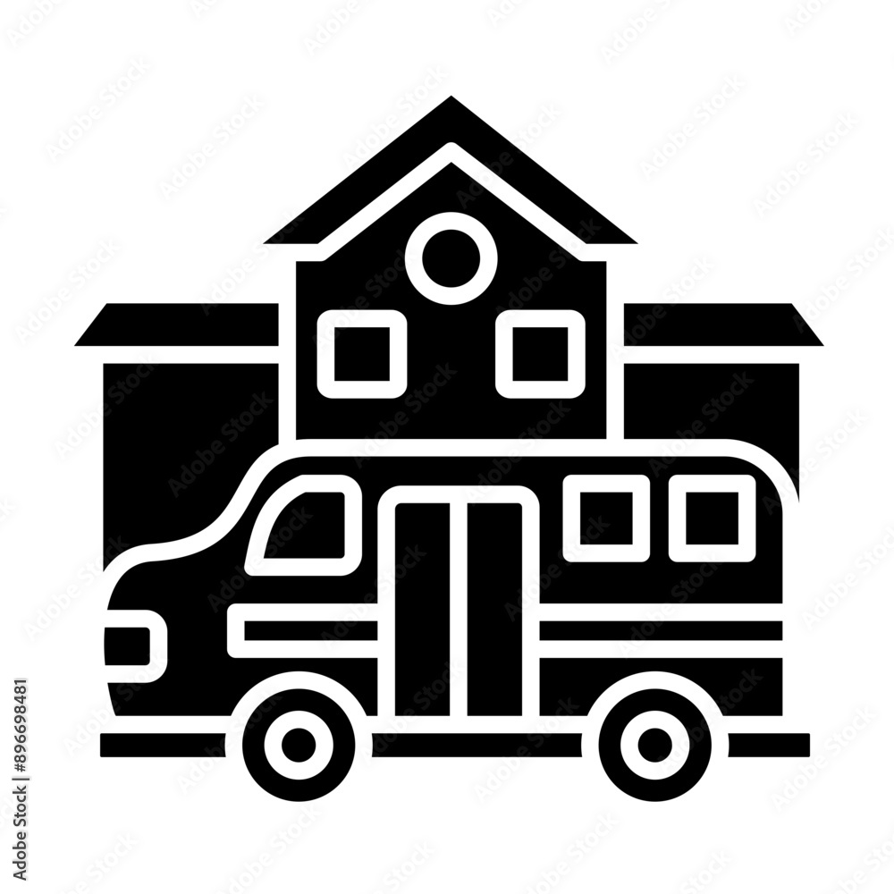 School Bus Icon School Bus Icon