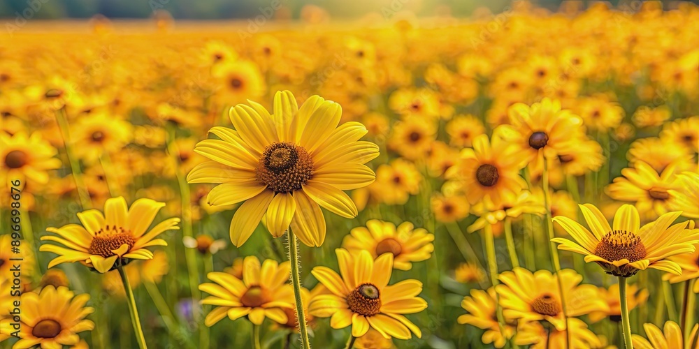 Vibrant yellow flowers blooming in a field, blooms, floral, nature, bright, petals, garden, sunny, vibrant, spring, summer, meadow Vibrant yellow flowers blooming in a field, blooms, floral, nature, bright, petals, garden, sunny, vibrant, spring, summer, meadow