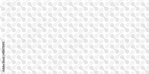 Vector white and gray light abstract ornament wave paper gradient meatball wallpaper. modern creative geometric backdrop design pattern background for website banner template design.
