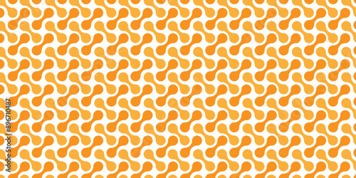 Vector orange and yellow light abstract ornament wave paper gradient meatball wallpaper. modern creative geometric backdrop design pattern background for website banner template design.
