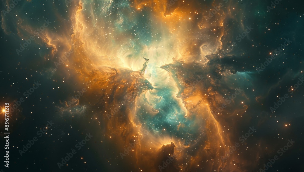 Cosmic Nebula: A Symphony of Colors and Stars Cosmic Nebula: A Symphony of Colors and Stars