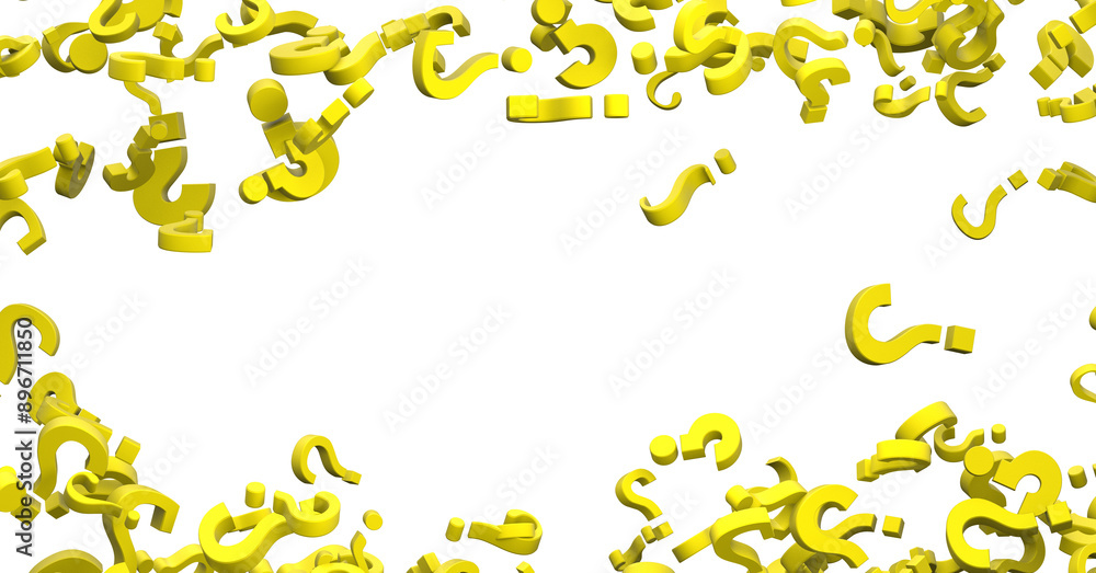 Question marks Quiz doubt survey faq public poll.