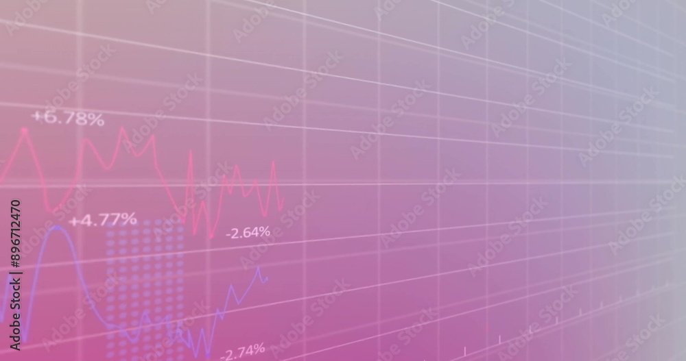 Image of financial data processing over statistics and grid Image of financial data processing over statistics and grid