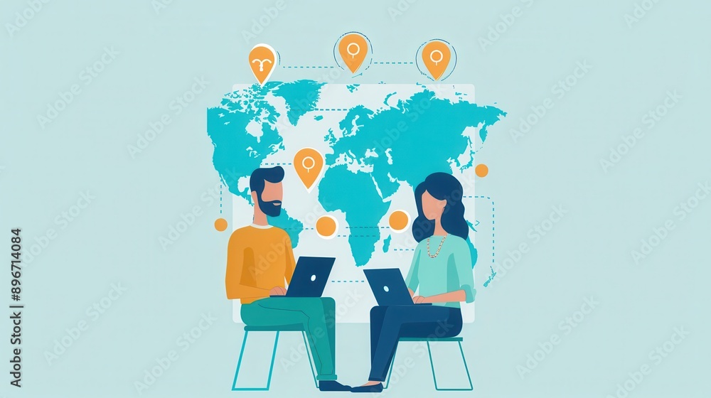 Two users from diverse cultures using AI translator, real-time translated text shown on the device screen, Cultural dialogue, AI translator Two users from diverse cultures using AI translator, real-time translated text shown on the device screen, Cultural dialogue, AI translator