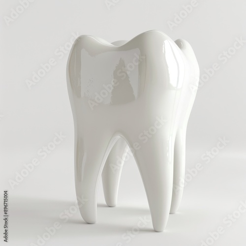 a tooth isolated on white background