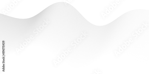 Vector Abstract white digital blend wave lines and technology background. Modern white flowing wave lines and glowing moving lines. Futuristic technology and sound wave lines background.