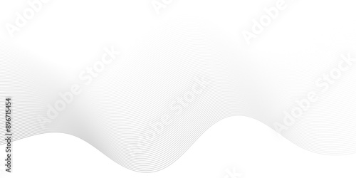 Vector Abstract white digital blend wave lines and technology background. Modern white flowing wave lines and glowing moving lines. Futuristic technology and sound wave lines background.