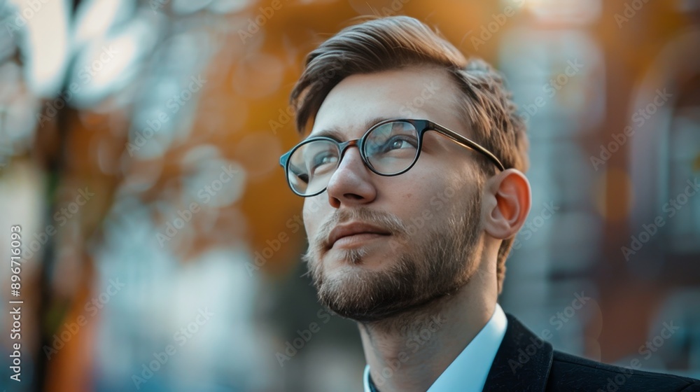 Professional candidate portrait during company job interview process Professional candidate portrait during company job interview process