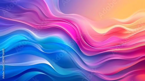 Abstract Wavy Background with Vibrant Colors