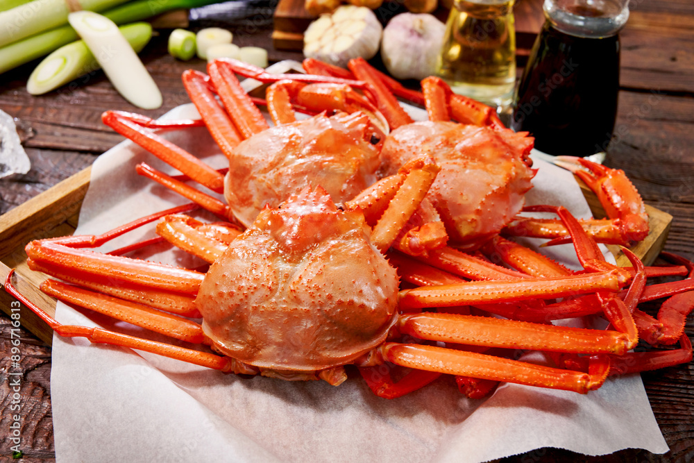 Korean Red Crab. Healthy Seafood. Fresh Ingredients. Korean Red Crab. Healthy Seafood. Fresh Ingredients.