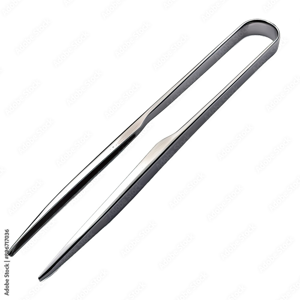 Silver Metal Tweezers Isolated on transparent, png Silver Metal Tweezers Isolated on transparent, png