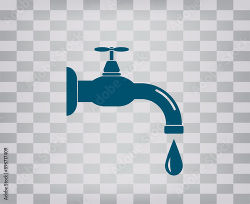 Vector icon on gray background with gradient