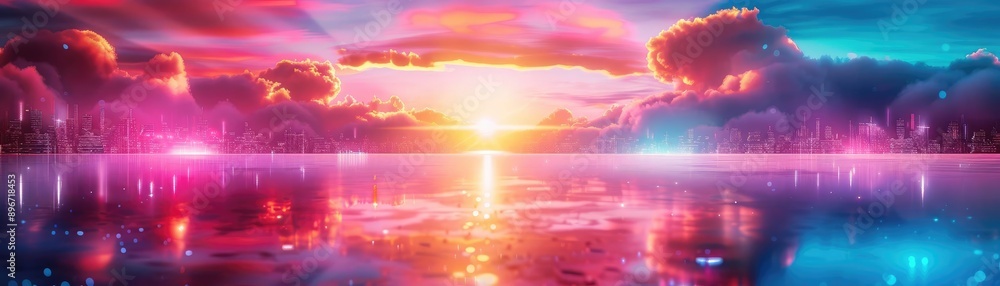 Hidden pathways in a futuristic cityscape, mindset metaphor, subconscious journey, vibrant neon lights Hidden pathways in a futuristic cityscape, mindset metaphor, subconscious journey, vibrant neon lights