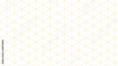 Isometric grid orange seamless pattern backgound