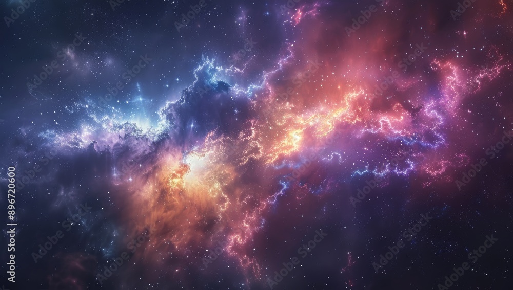 Cosmic Nebula: A Symphony of Colors and Stars Cosmic Nebula: A Symphony of Colors and Stars