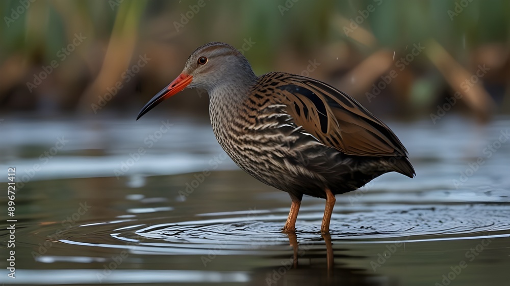 Water Rail - Rallus aquaticus Generative AI Water Rail - Rallus aquaticus Generative AI