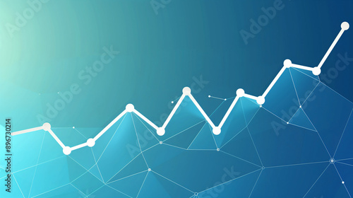 Building on Success: A Line Graph Depicts Continuous Financial Growth and Business Achievement