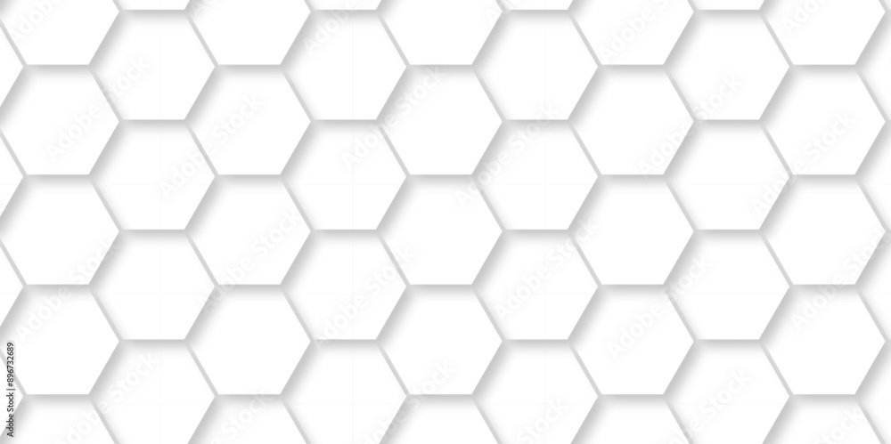 Abstract hexagonal futuristic geometric backdrop White background and embossed hexagon , honeycomb white hexagon concept design abstract technology background vector background, or wallpaper. Abstract hexagonal futuristic geometric backdrop White background and embossed hexagon , honeycomb white hexagon concept design abstract technology background vector background, or wallpaper.