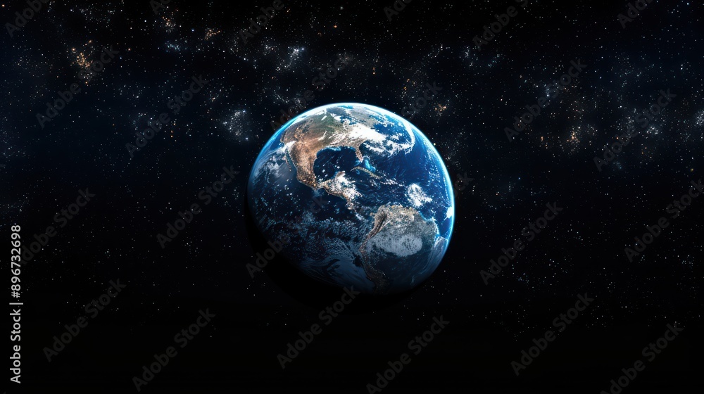 the planet earth on a black background the planet earth on a black background