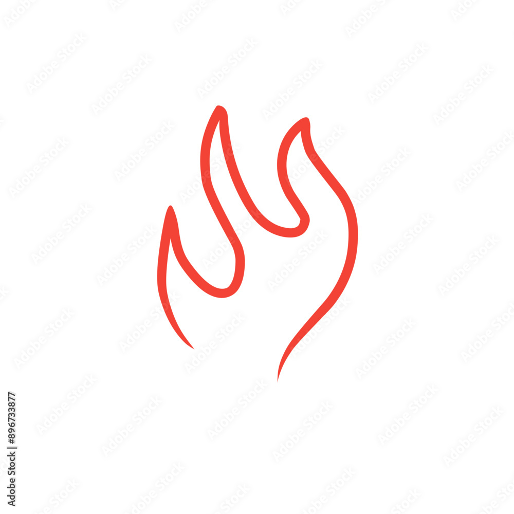 fire line vector icon fire line vector icon