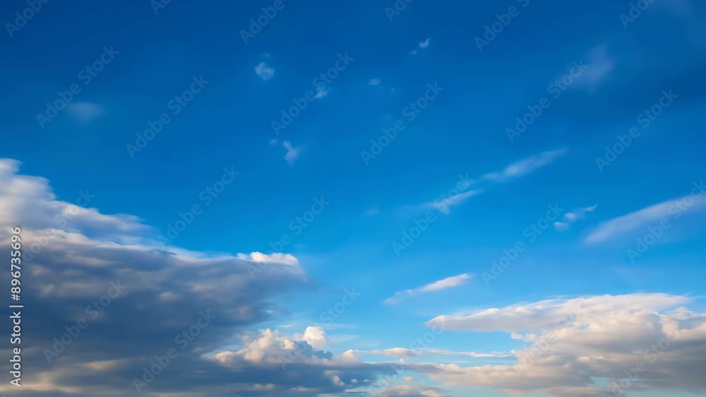 Bright Horizons: Time-lapse of Cloudy Blue Skies Bright Horizons: Time-lapse of Cloudy Blue Skies
