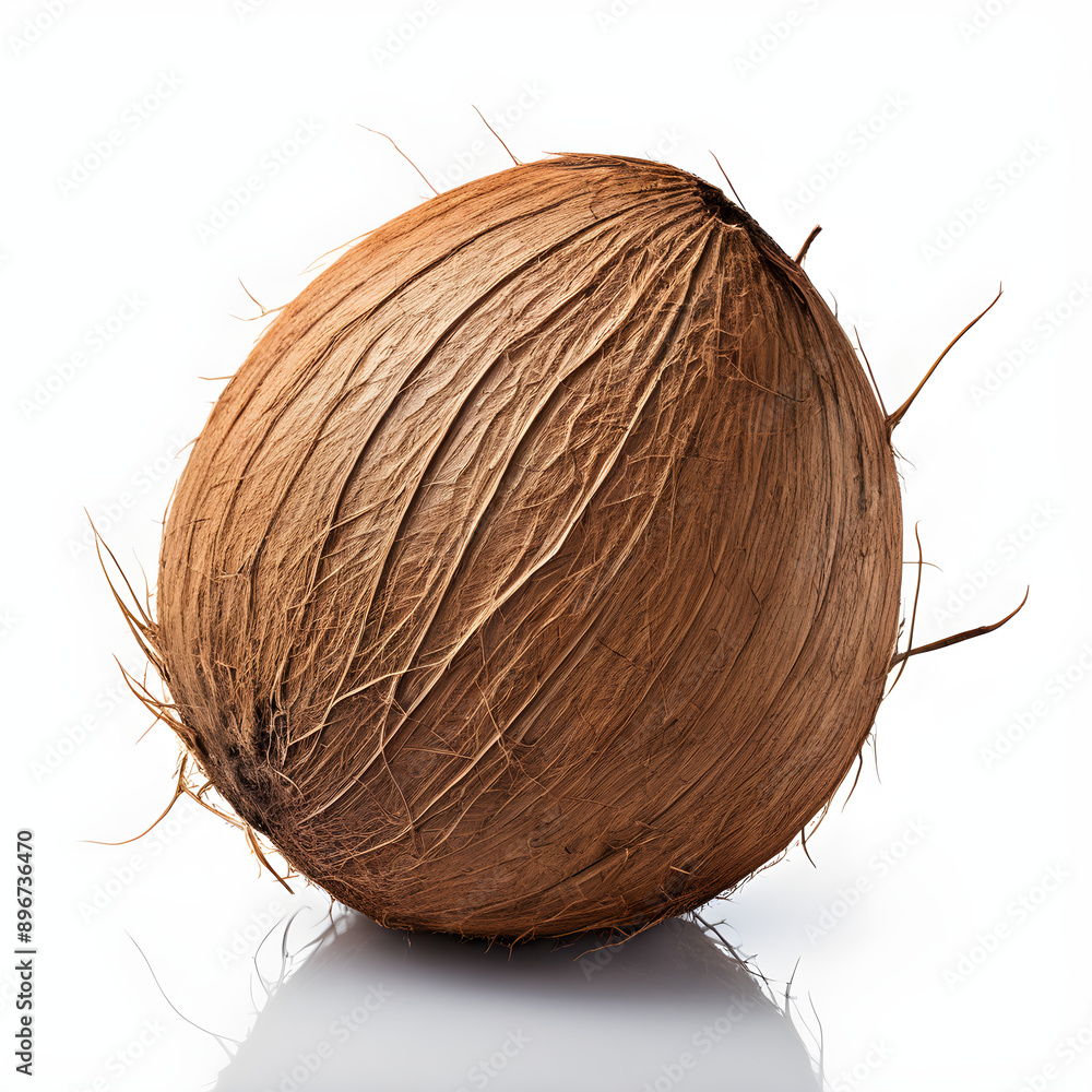 A fresh and delicious looking coconut A fresh and delicious looking coconut